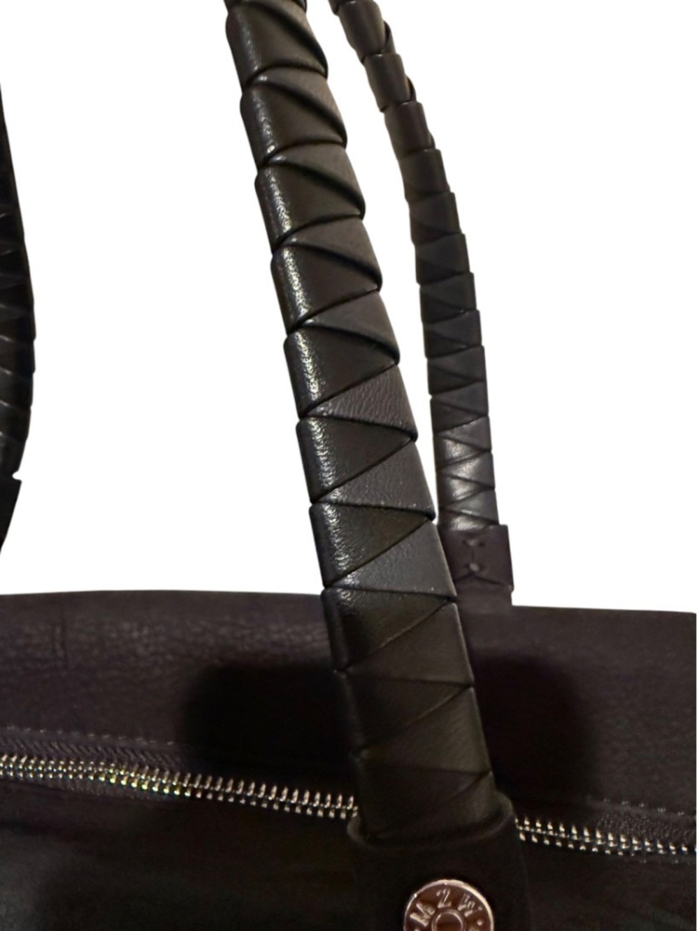 MZ Wallace Black Nylon Crosby Thompson Satchel Multi Pockets - Picture 7 of 10
